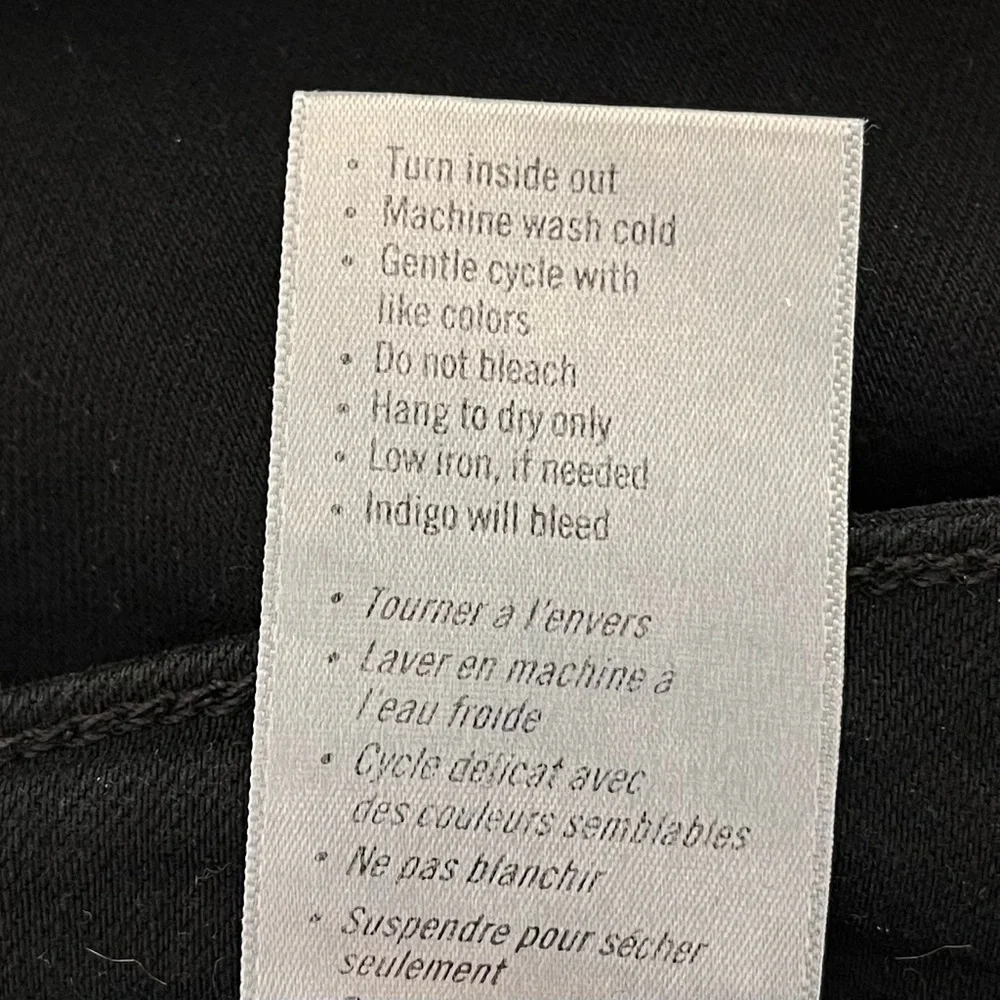 PAIGE Women's Hoxton Straight Leg‎ Black Shadow Jeans Size 29 - Picture 12 of 15